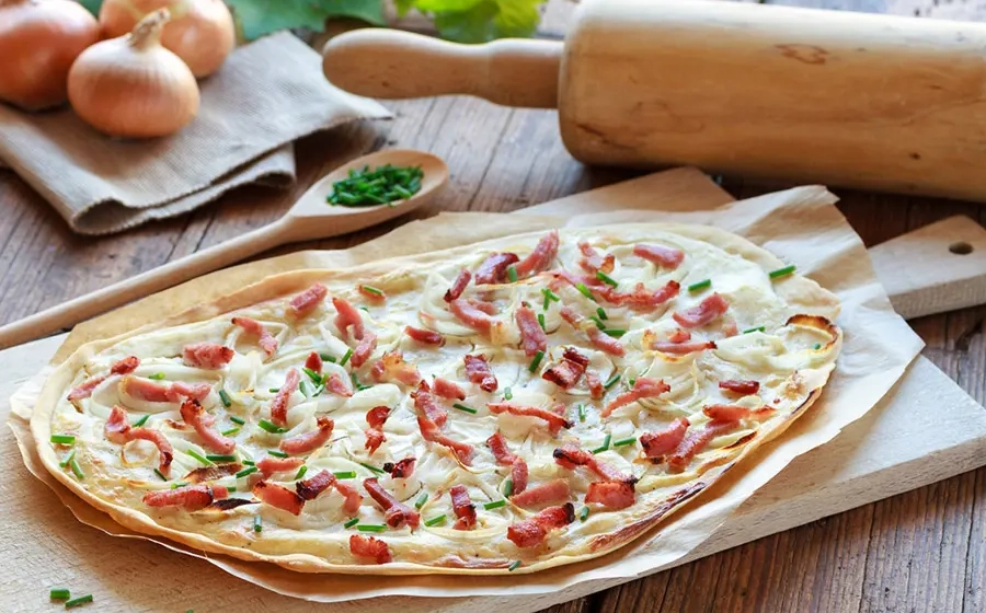 Einfacher Flammkuchen