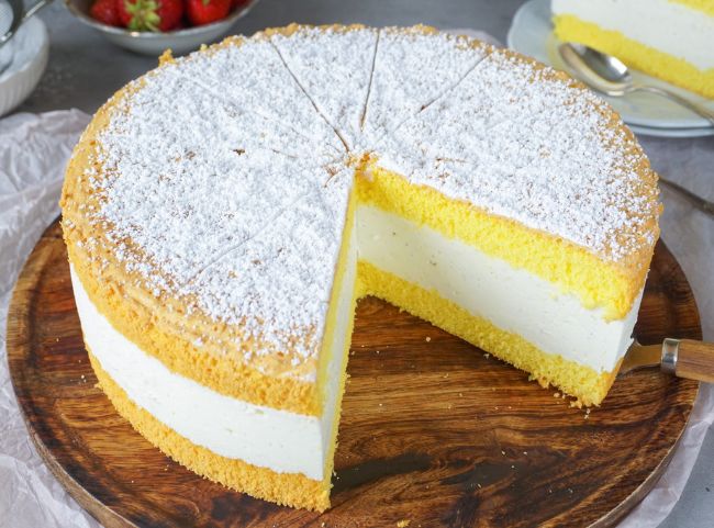 Sahnequarktorte (vereinfacht)